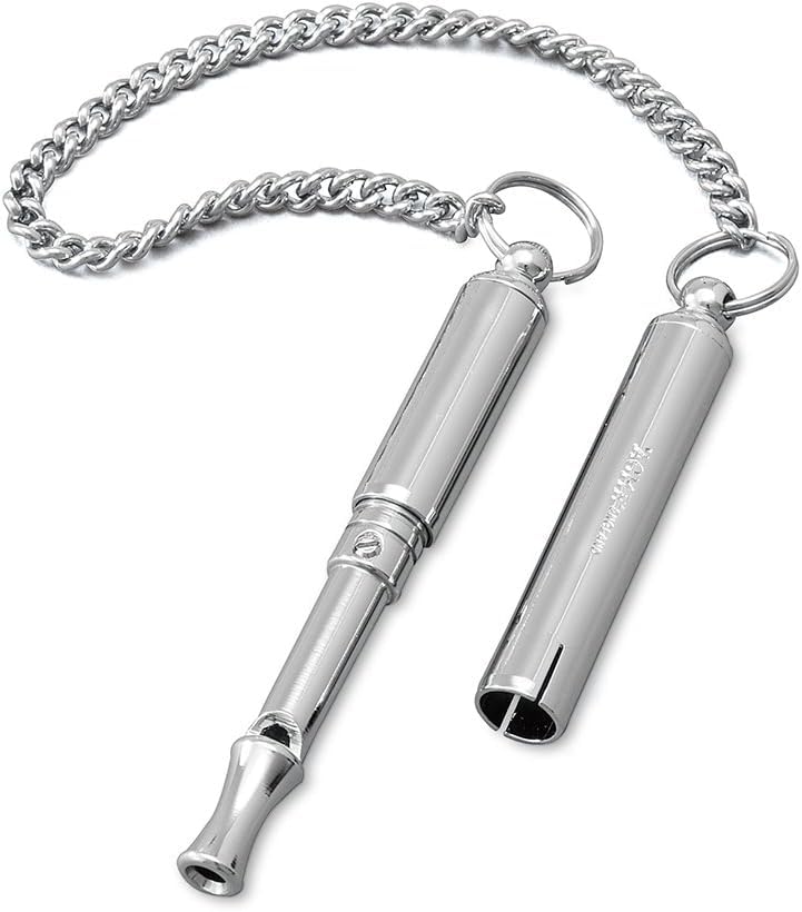 ACME original 'silent' dog training whistle no. 535. Adjustable frequency. Instruction leaflet included. Made in the UK. Good sound quality. Weather-proof. Solid brass with nickel plated finish - Image 2